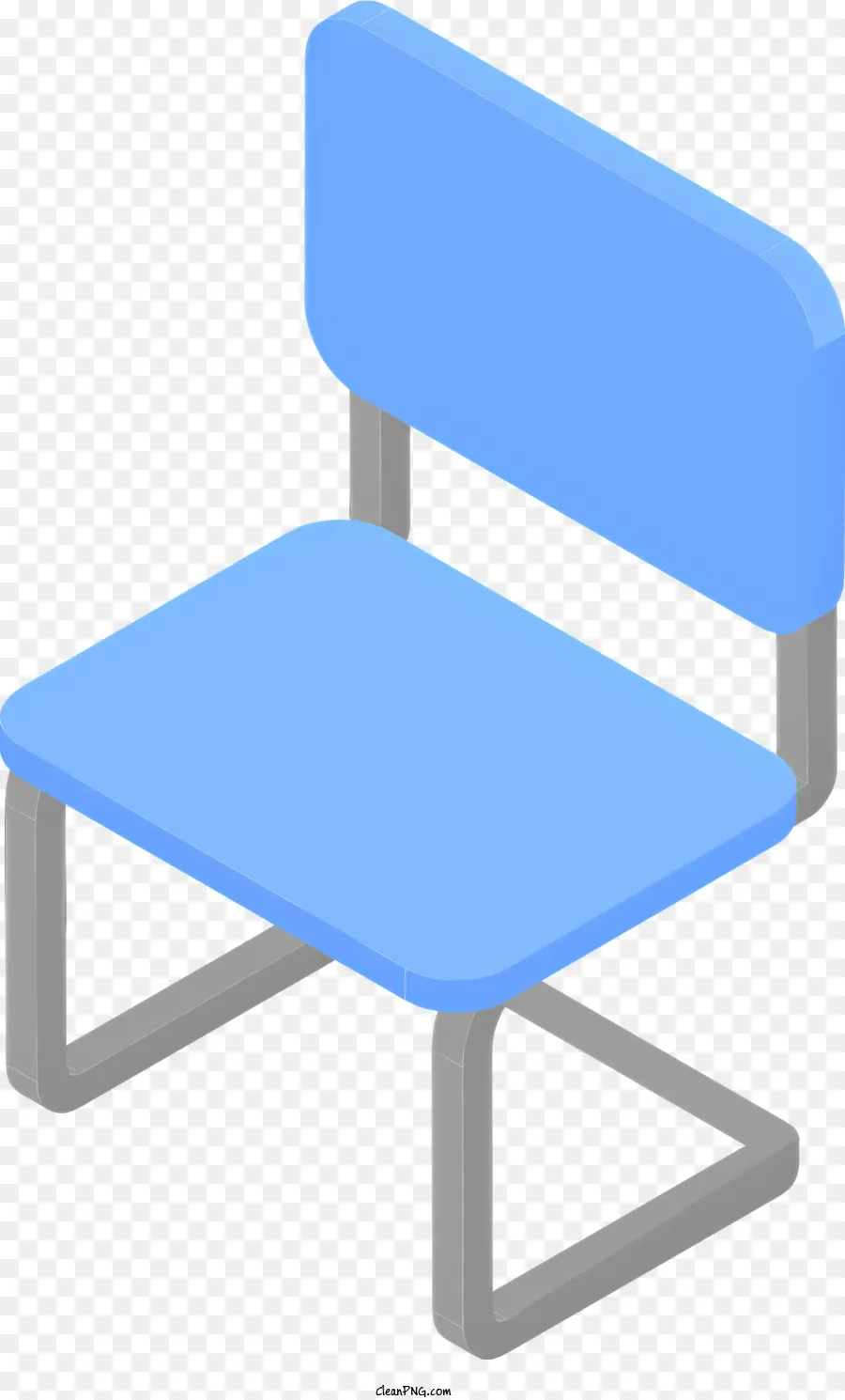 Silla，Asiento Azul PNG