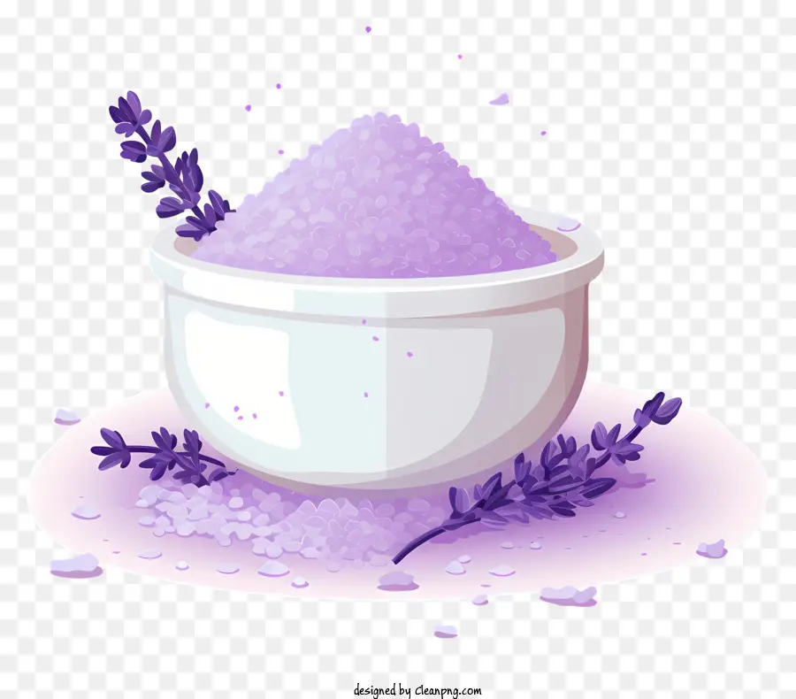 Sal De Baño，Lavanda PNG