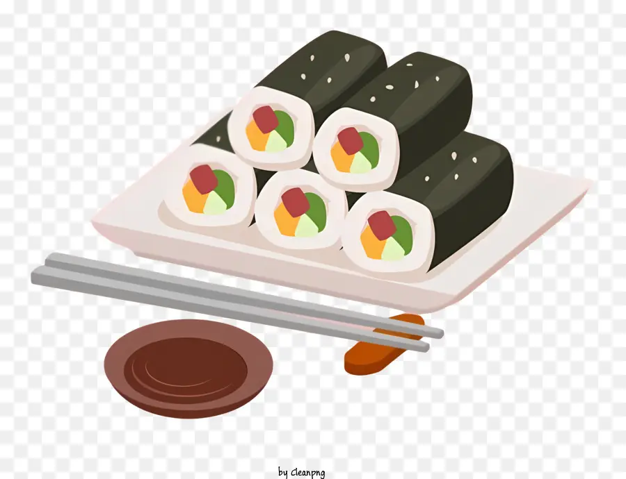 De Comida Coreana，Sushi PNG