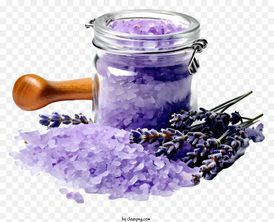 Sal De Baño，Lavanda PNG