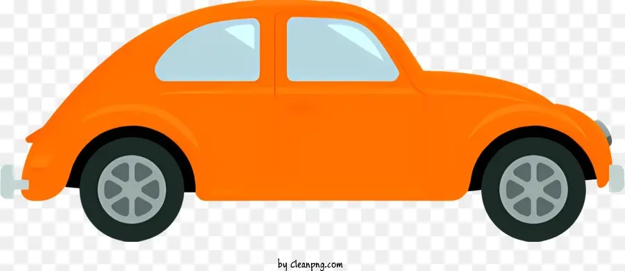 Orange Coche，Diseño Elegante PNG