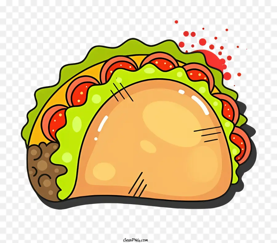 Taco，Dibujos Animados De Taco PNG