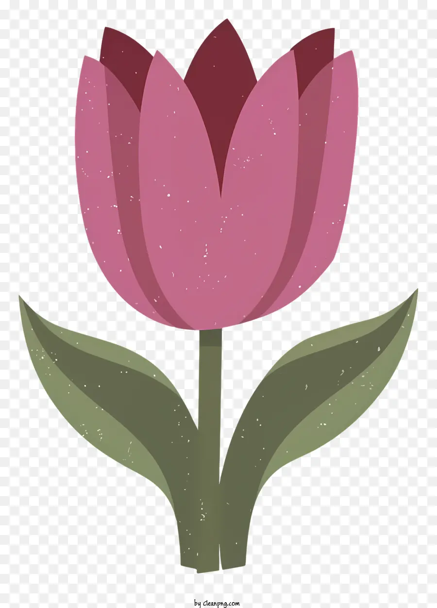 Dibujos Animados，Tulipán Rosa PNG