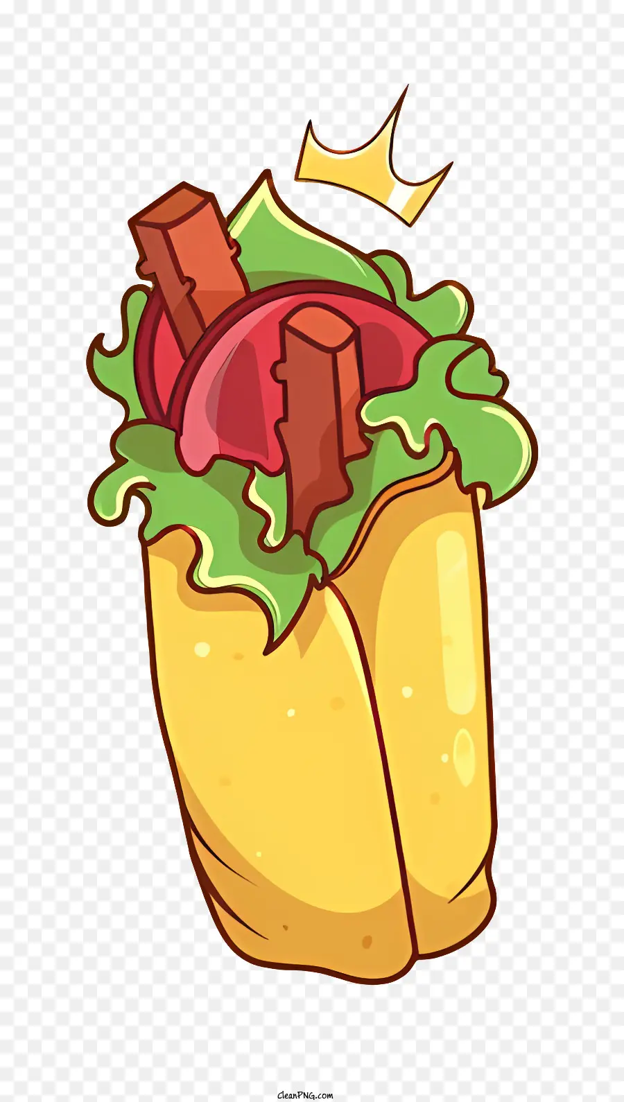 Taco，Lechuga PNG