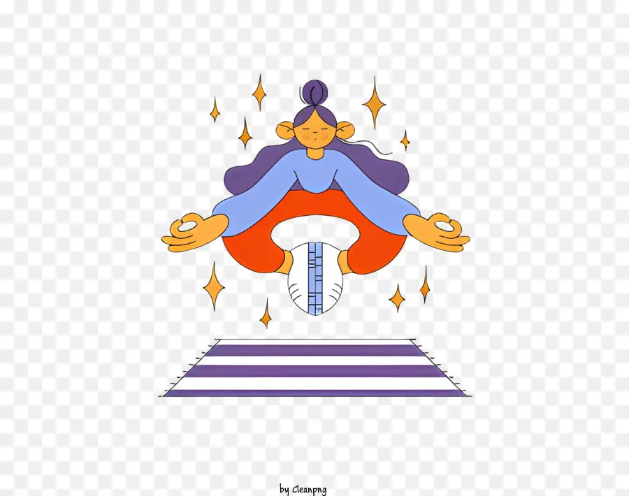 Yoga，Mujer Meditando PNG