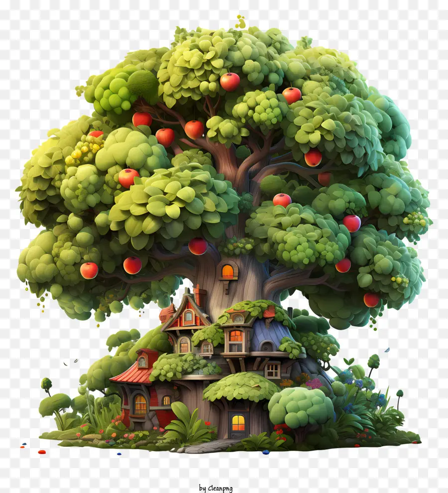 árbol De La Fruta，La Casa En El árbol PNG