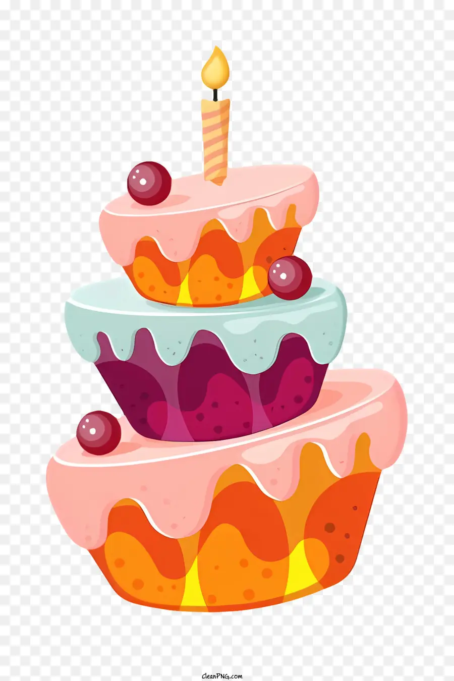 Torta De Cumpleaños，Pastel PNG