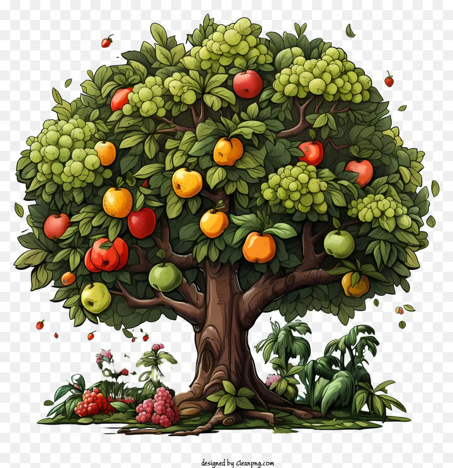 árbol De La Fruta，Las Manzanas PNG