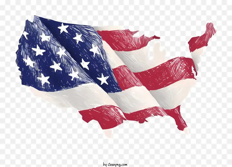 Bandera Americana，Bandera De Los Estados Unidos PNG