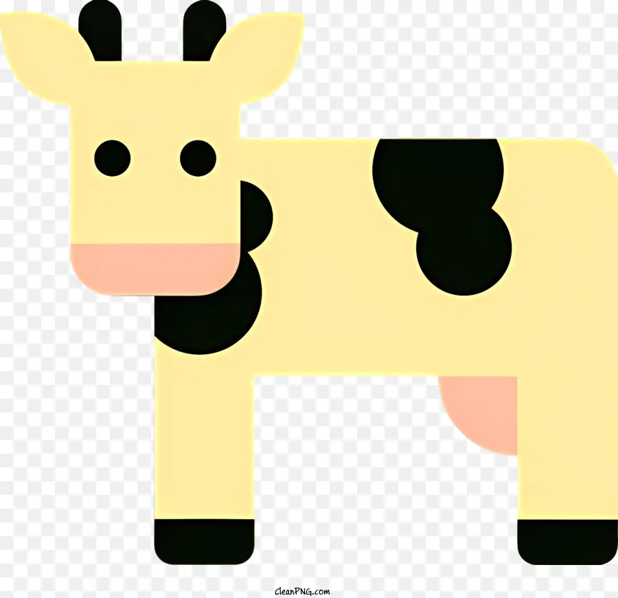 Vaca Croquis，En Blanco Y Negro De La Vaca PNG