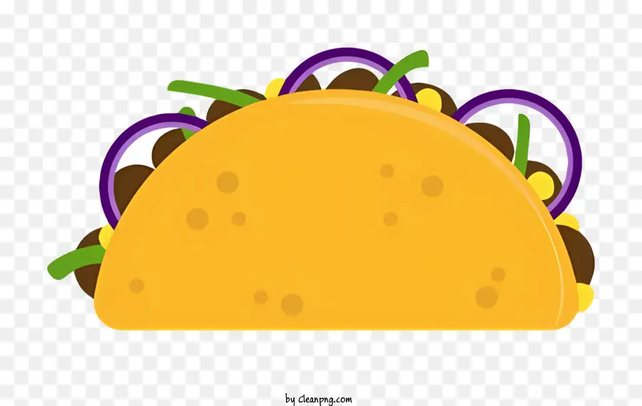 Taco，Tortilla Amarilla PNG