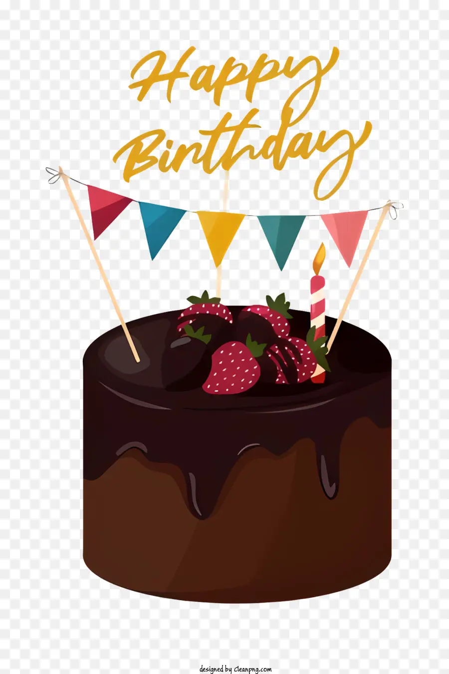 Pastel De Cumpleaños，Pastel De Chocolate PNG