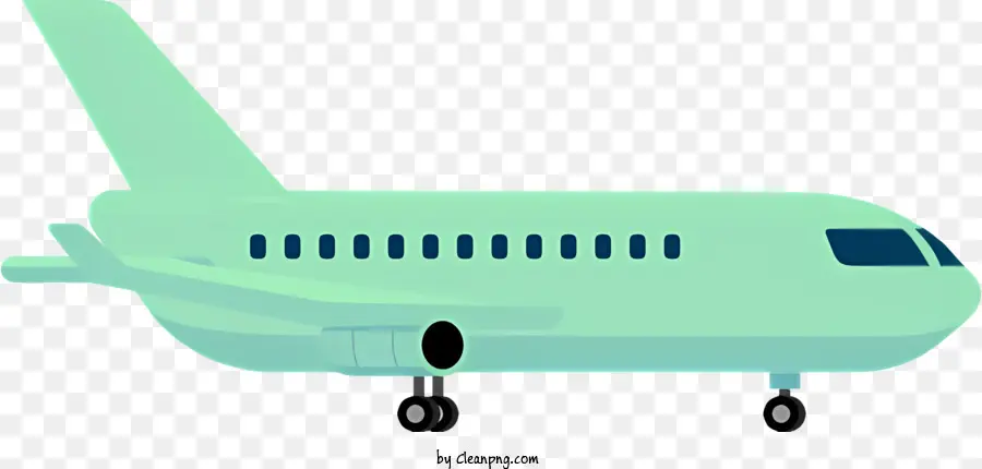 Pequeño Avión，Cuerpo Blanco PNG