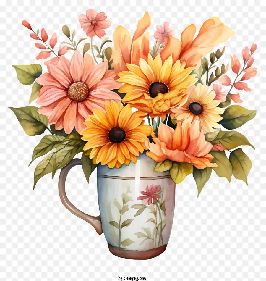 Flores De Cafe，Ramo De Flores PNG