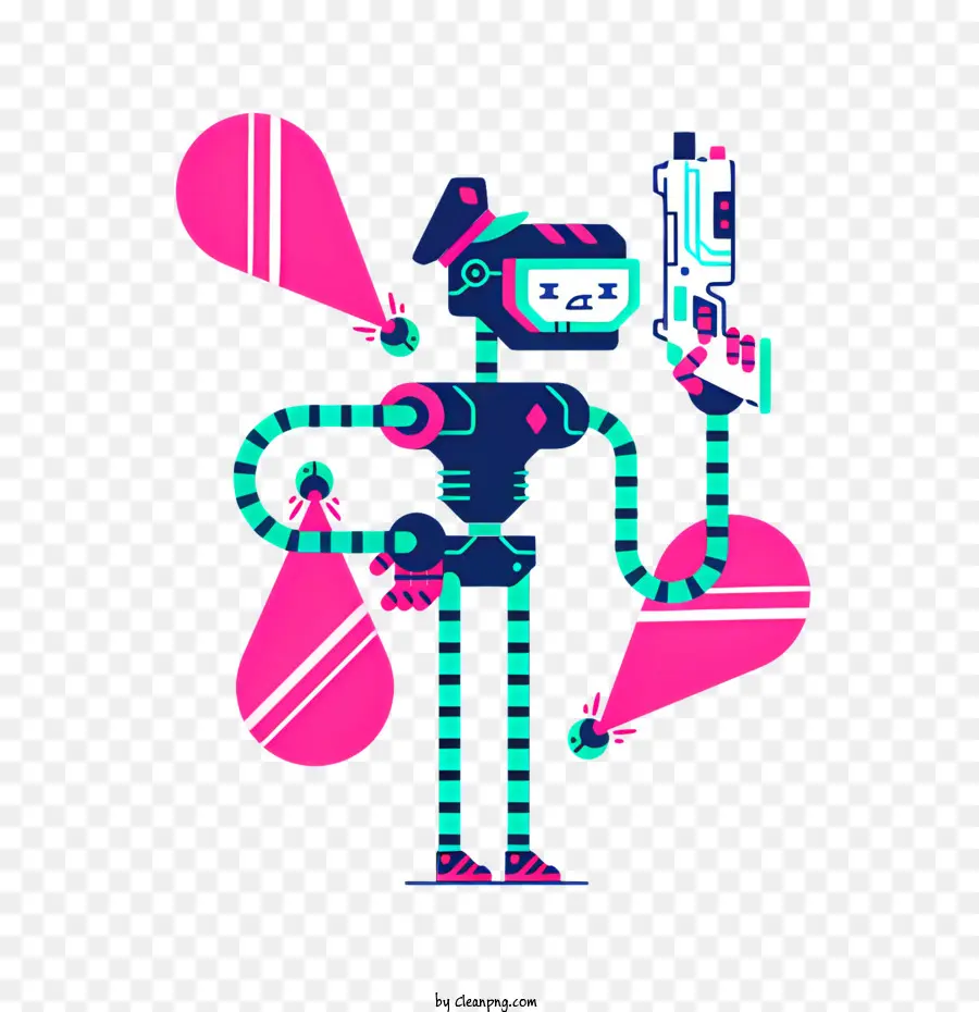 Personaje De Dibujos Animados，Robot PNG