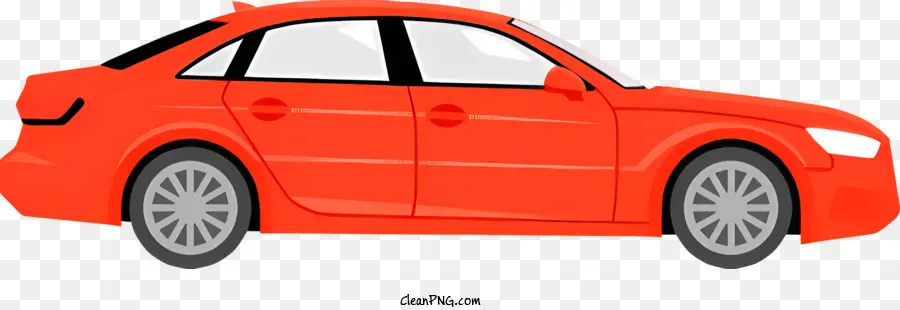 Orange Coche，Sedán PNG