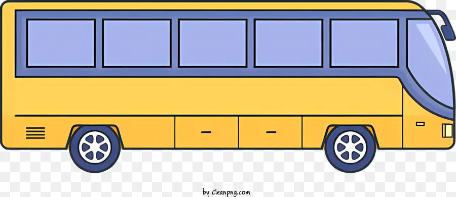 Los Autobuses Amarillos，Azul De Windows PNG