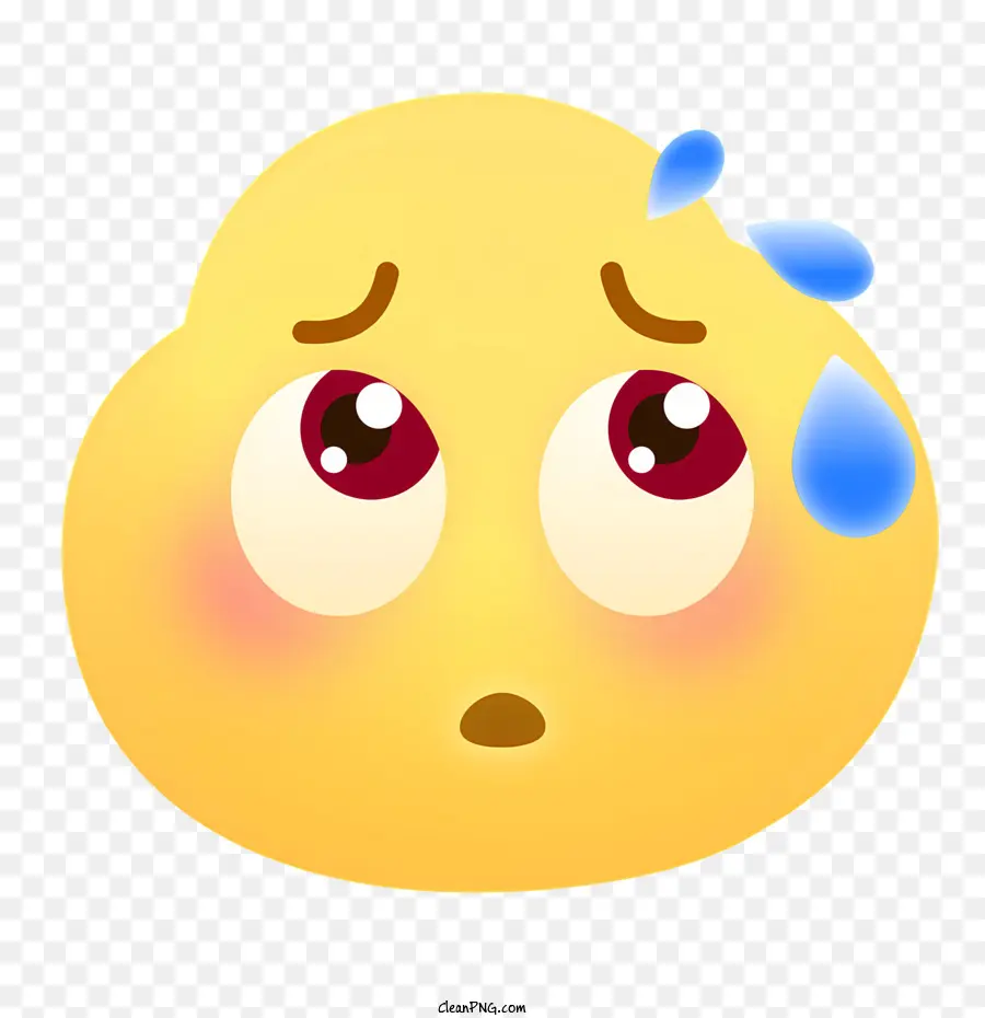 Emoticón Amarillo，Expresión Triste PNG