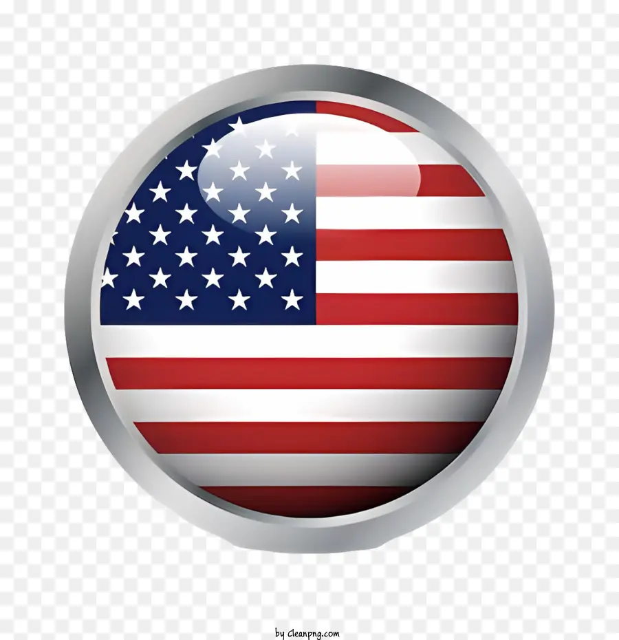 Bandera Americana，Botón De La Bandera Americana PNG