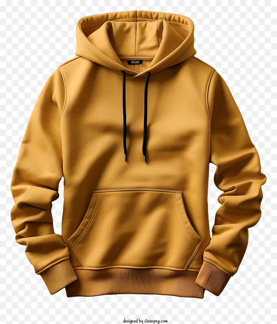 Sudadera Con Capucha，Sudadera Con Capucha Amarilla Clara PNG