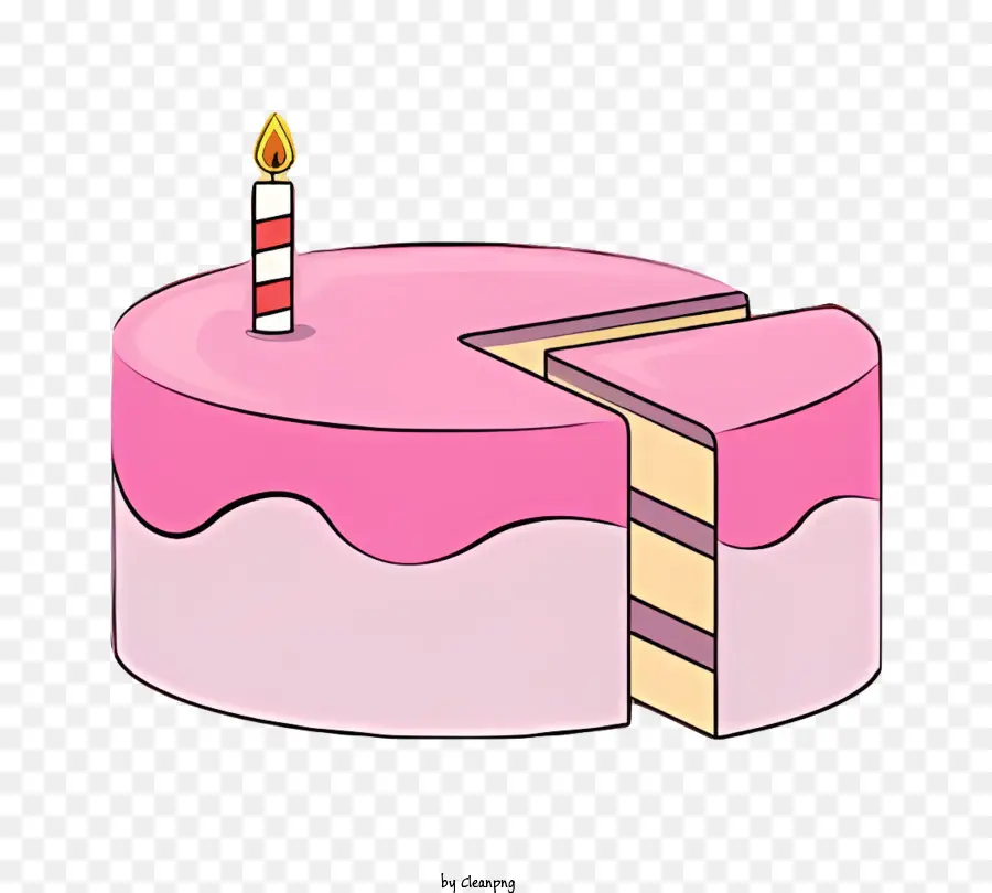 Pastel De Cumpleaños，Pastel De Cumpleaños Rosa PNG