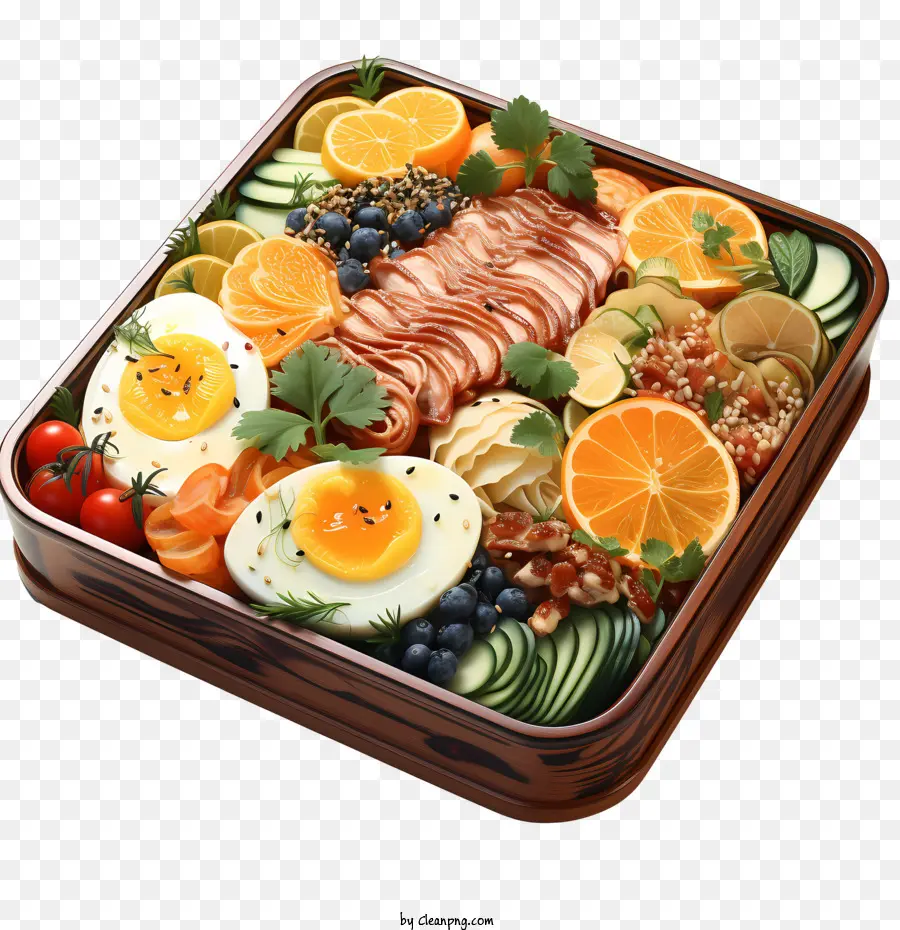 Caja Bento，Bandeja PNG