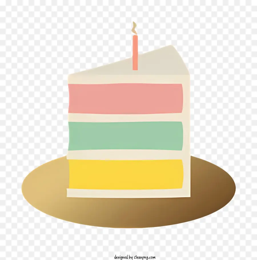 Torta De Cumpleaños，Rebanada De Pastel PNG