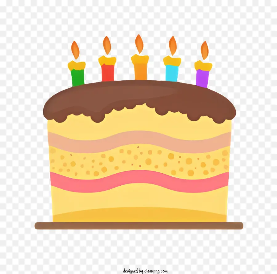 Torta De Cumpleaños，Velas PNG