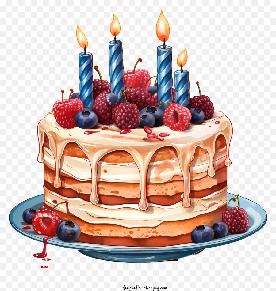 Pastel De Cumpleaños，Glaseado PNG