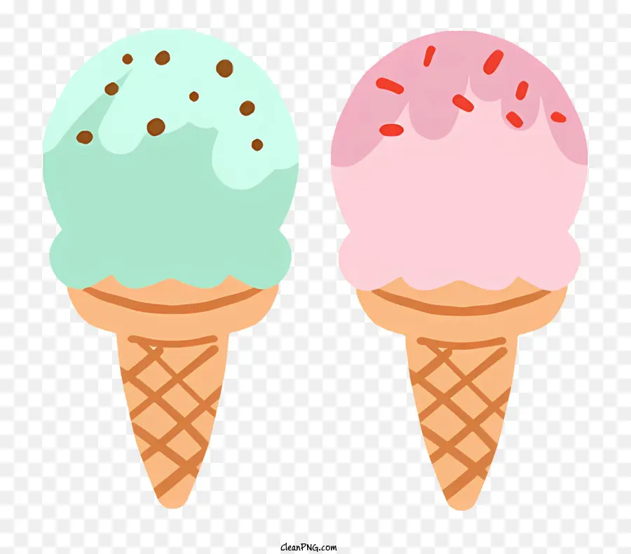 Conos De Helado，Dibujos Animados PNG