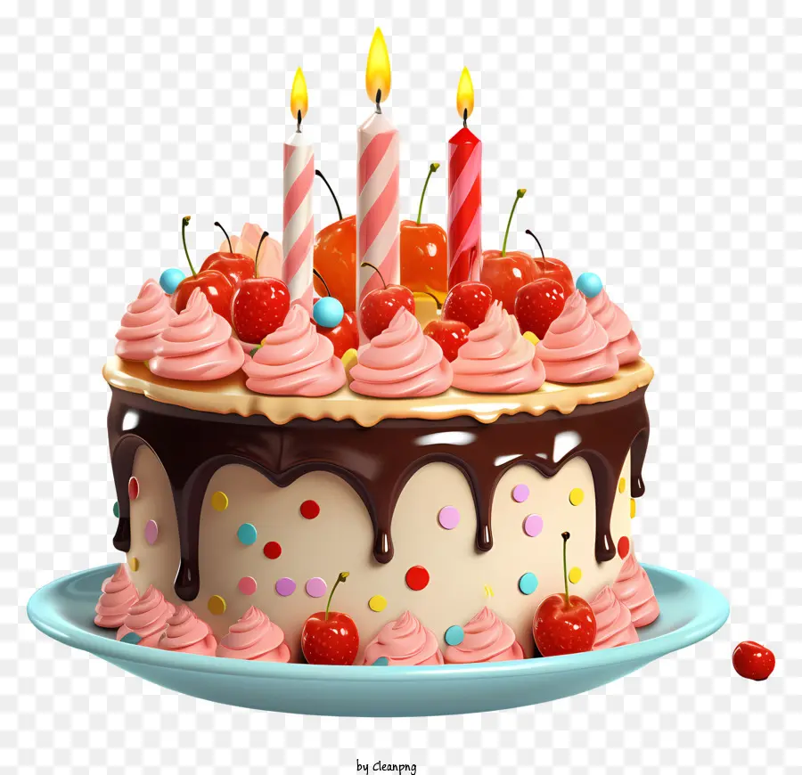 Pastel De Cumpleaños，Pastel De Chocolate PNG