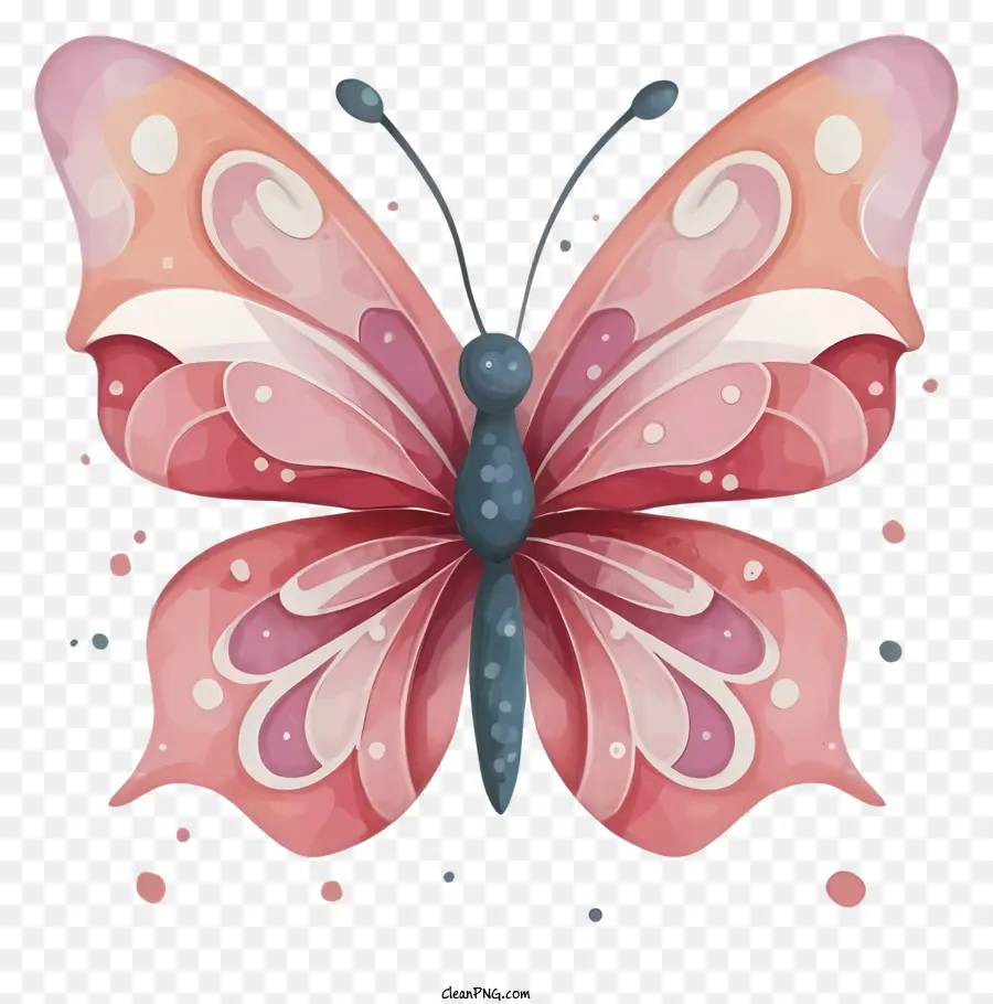 La Historieta，Pink Butterfly PNG