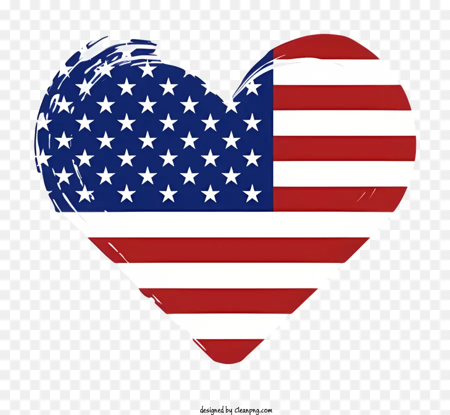 Bandera Americana，Bandera Americana Del Corazón PNG
