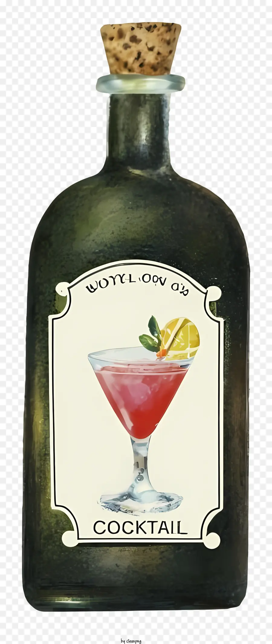 Botella De Vidrio，Cóctel Colorido PNG