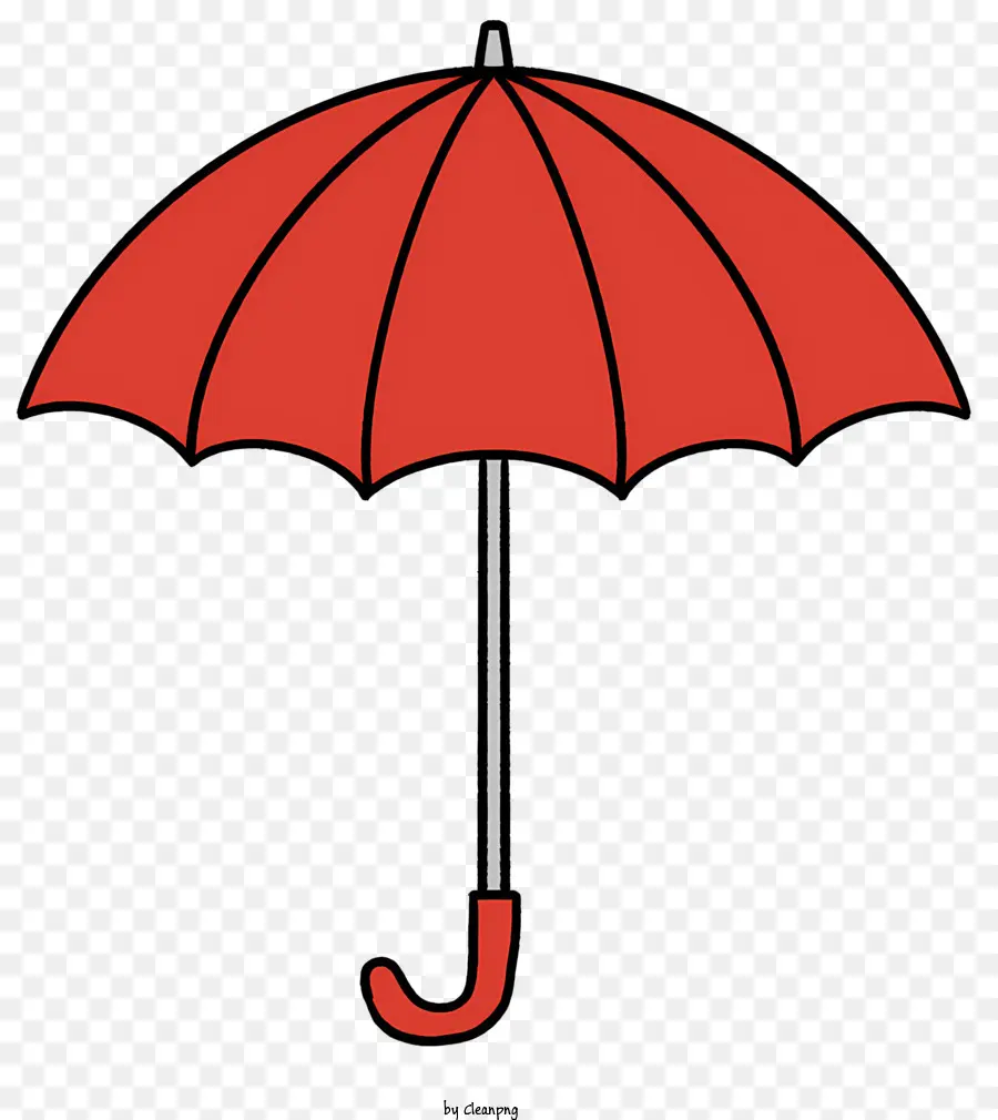 Paraguas Rojo，Paraguas Abierto PNG