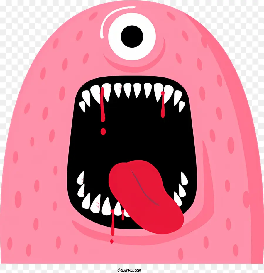 De Dibujos Animados Monstruo，Monstruo Rosa PNG