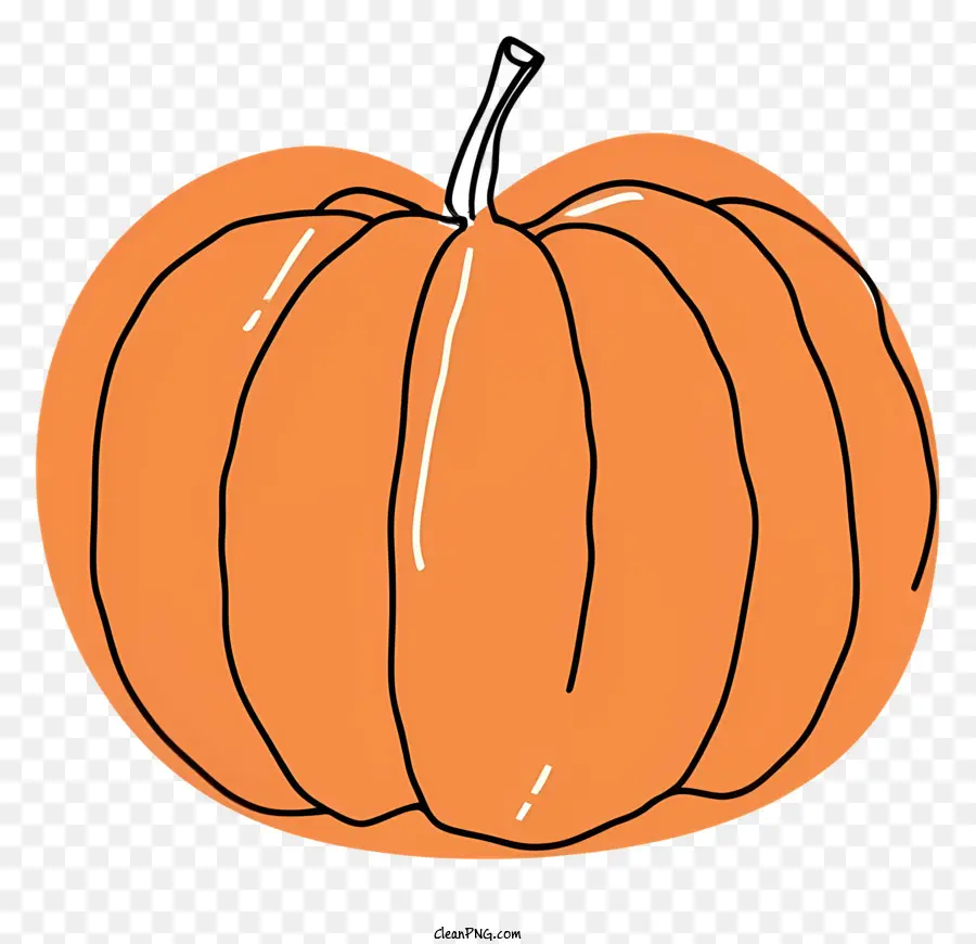 Dibujo De Calabaza，Calabaza Redonda PNG