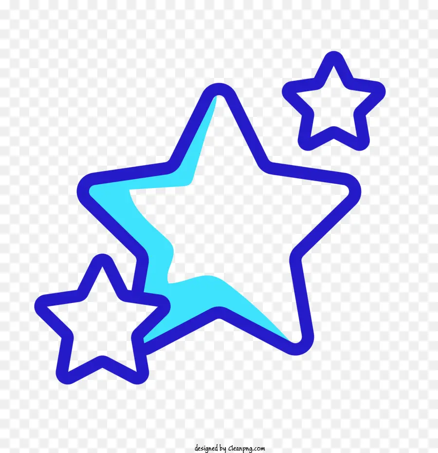 Estrellas Estilizadas，Diseño Minimalista PNG