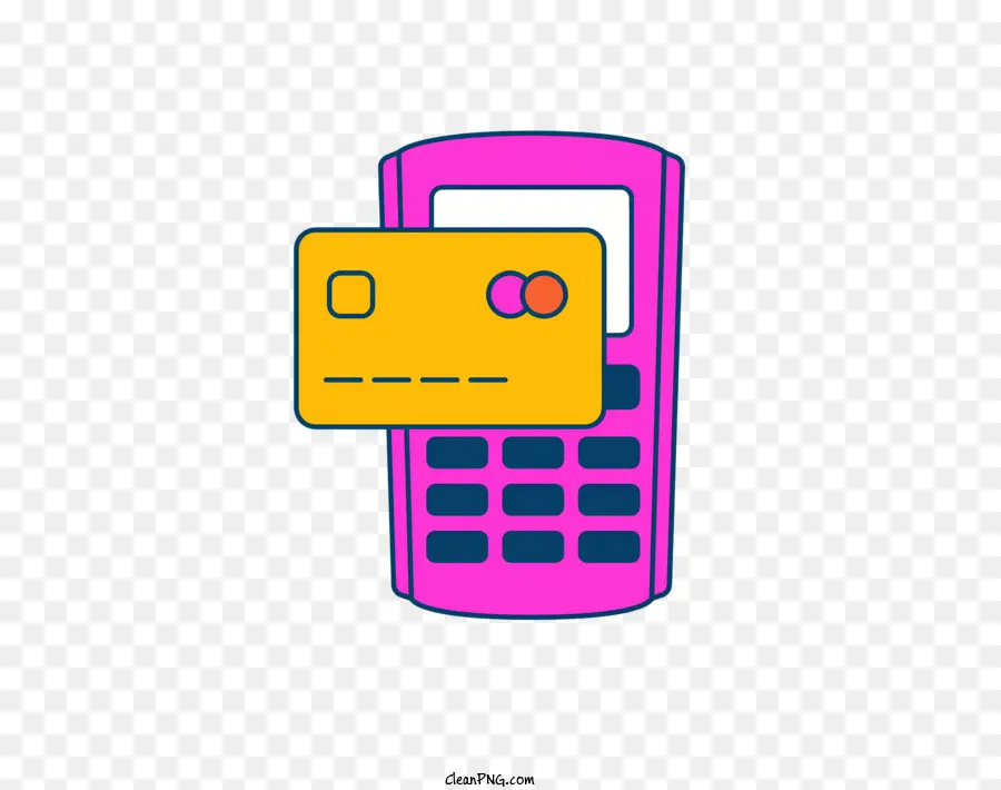 Teléfono Celular Rosa，Tarjeta De Crédito PNG