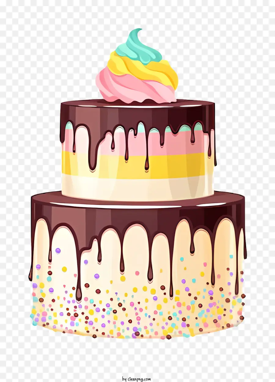 Pastel De Cumpleaños，Pastel De Chocolate PNG