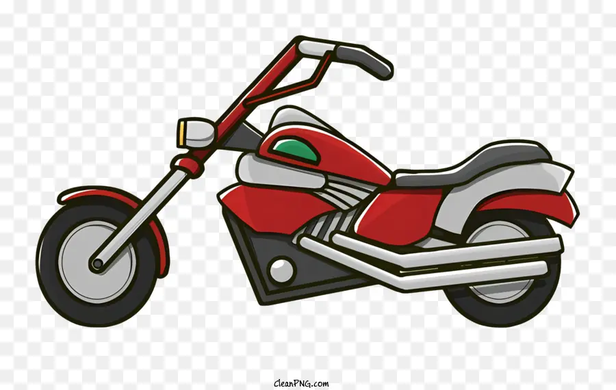 Motocicleta Roja，Blanco De La Motocicleta PNG