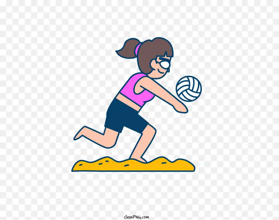 Icono，Jugando Voleibol PNG