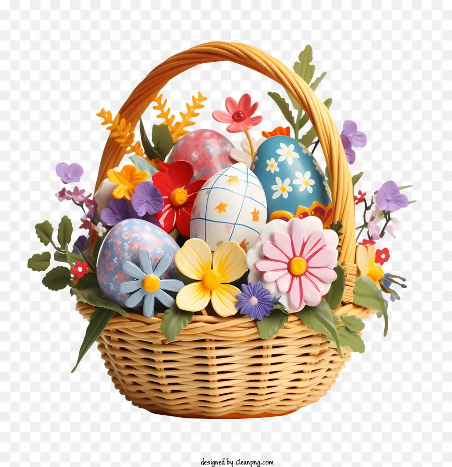 Canasta De Pascua，Flores PNG