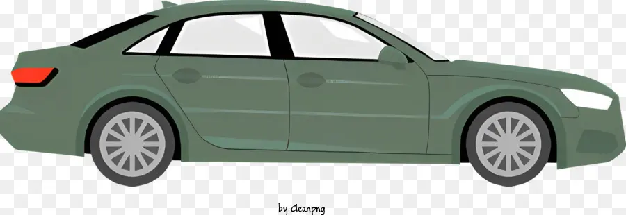 Coche Verde，Cuatro Neumáticos PNG