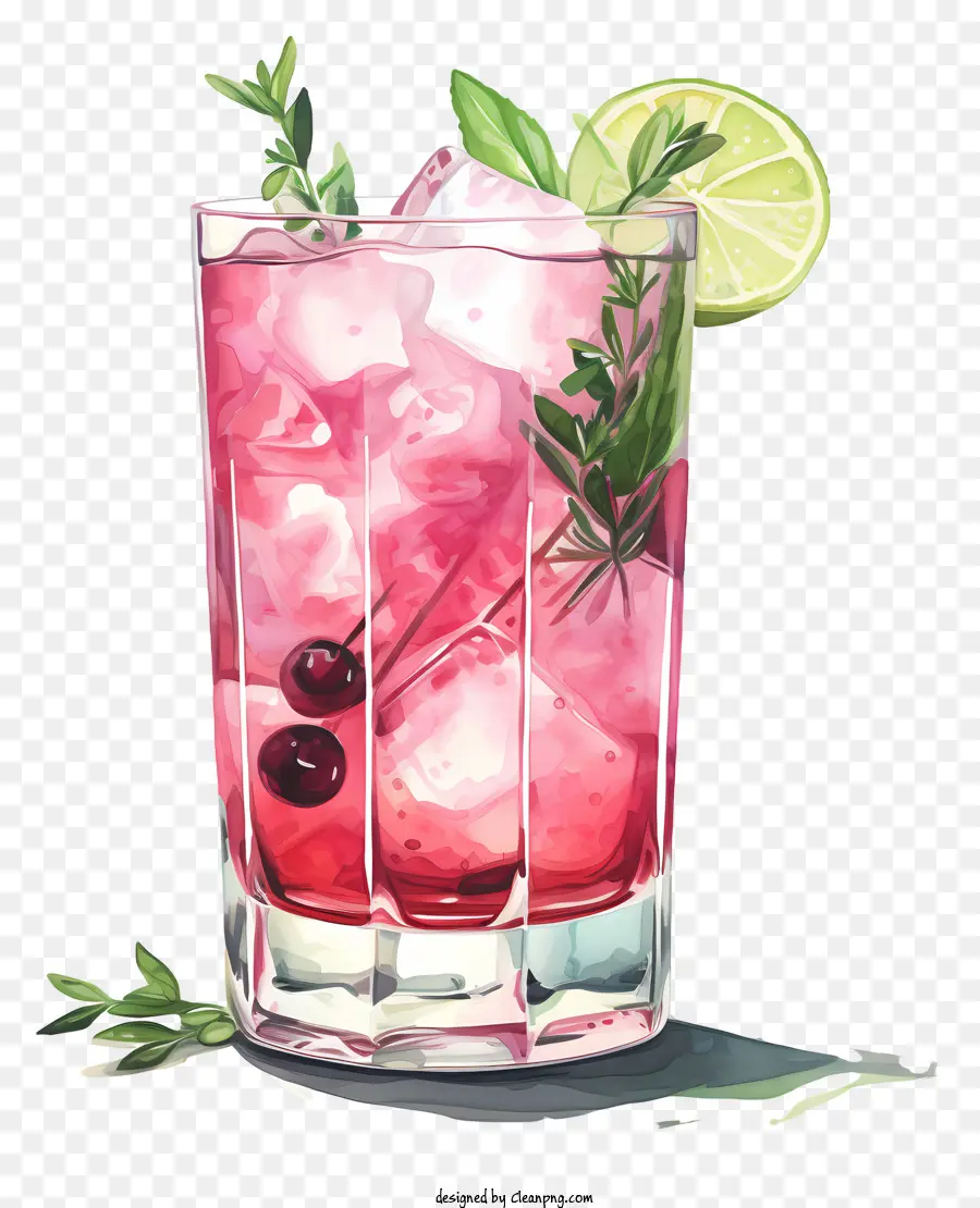 Coctel，Bebida Rosa PNG