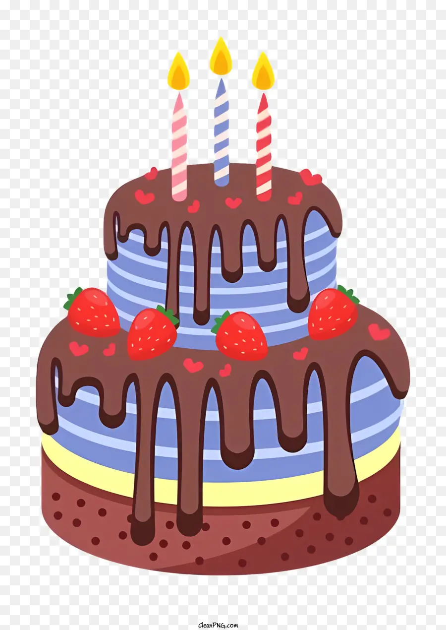 Pastel De Cumpleaños，Pastel De Chocolate PNG