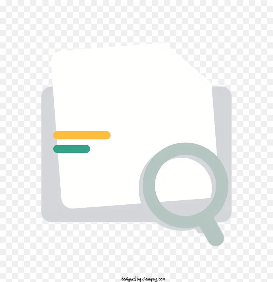 Icono，Documento Con Lupa PNG