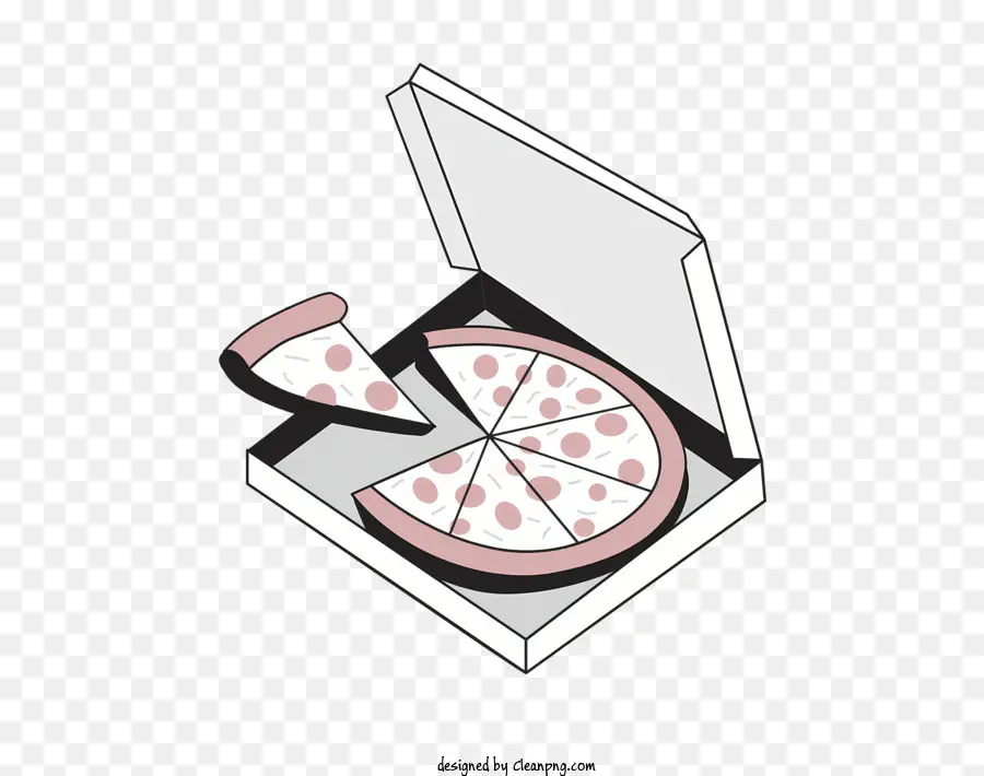 Dibujos Animados，Pizza En Caja PNG