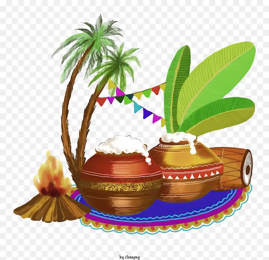 Pongal，Ollas PNG