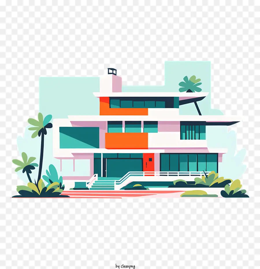 Casa Modernista，Fachada Curva PNG